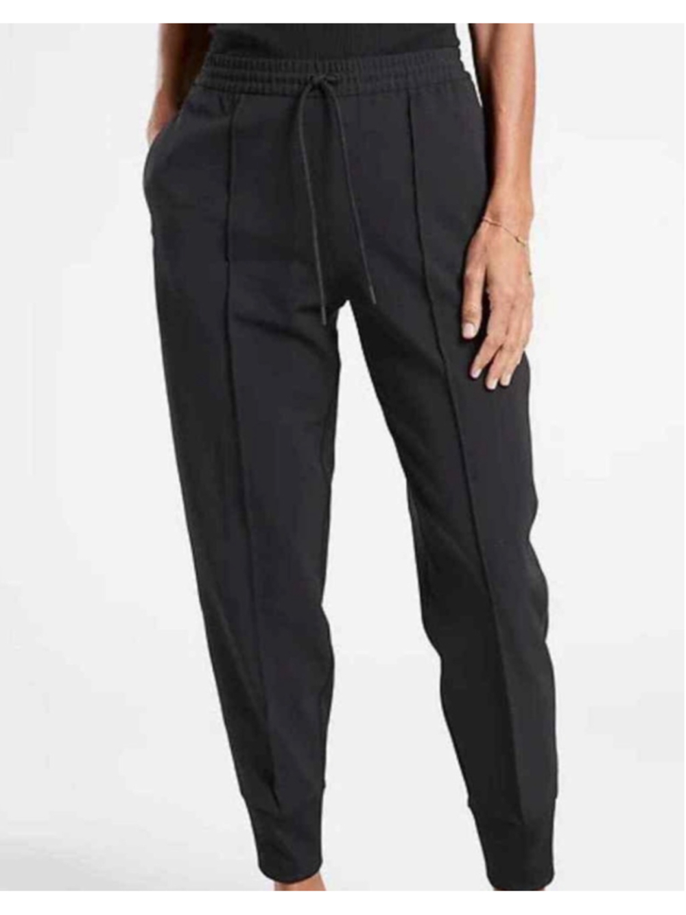 Athleta Endeavor Jogger Pants Black Size 8 EUC Stretch Athletic Athleisure